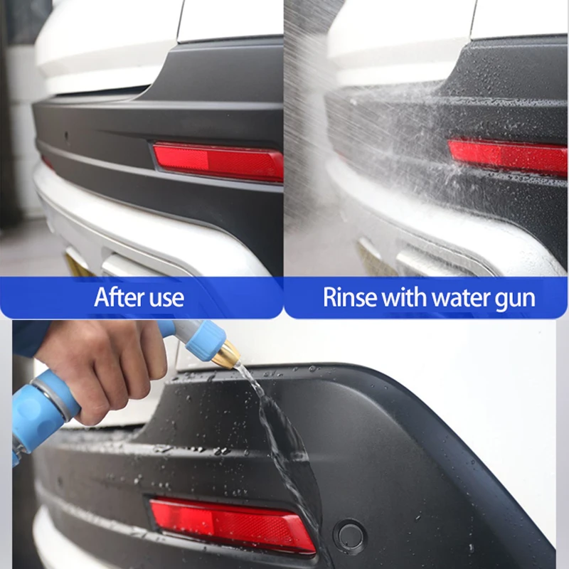 Dpro Plastic Restorer Renovator For Car Back To Black Gloss Car Clean Liquid Plastic Auto Polish Repair Coating Car Detailing