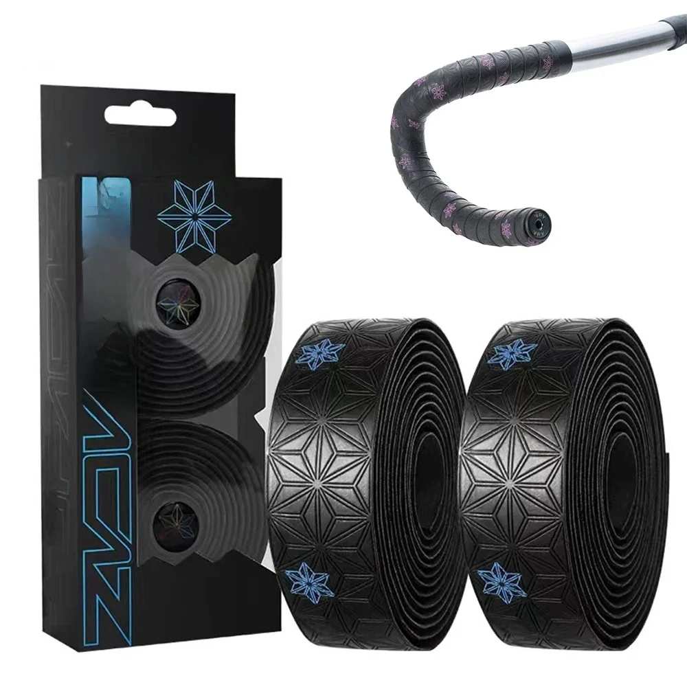 AliExpress NONE 1 Pair Road Bike Handlebar Tape PU Non-Slip Shock Handle Bar Tape w/ Bar End Plugs Bicycle PU Shockproof Handlebar Strap Bartape