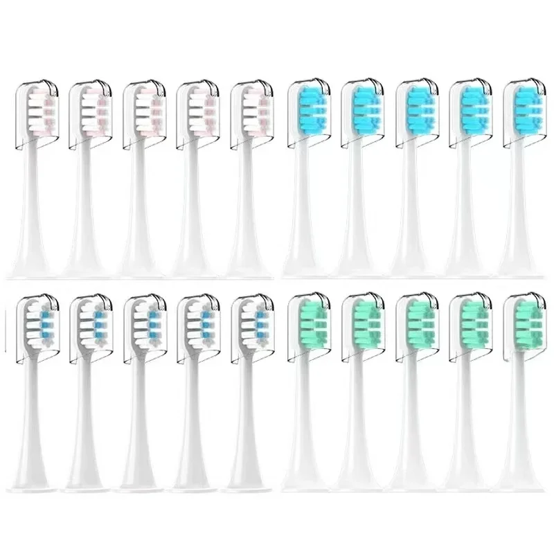 Têtes de brosse à dents électrique sonique pour Xiaomi, buses à poils souples avec capuchons scellés GT, remplacement pour Xiaomi Ata Jia T300, T500, T700