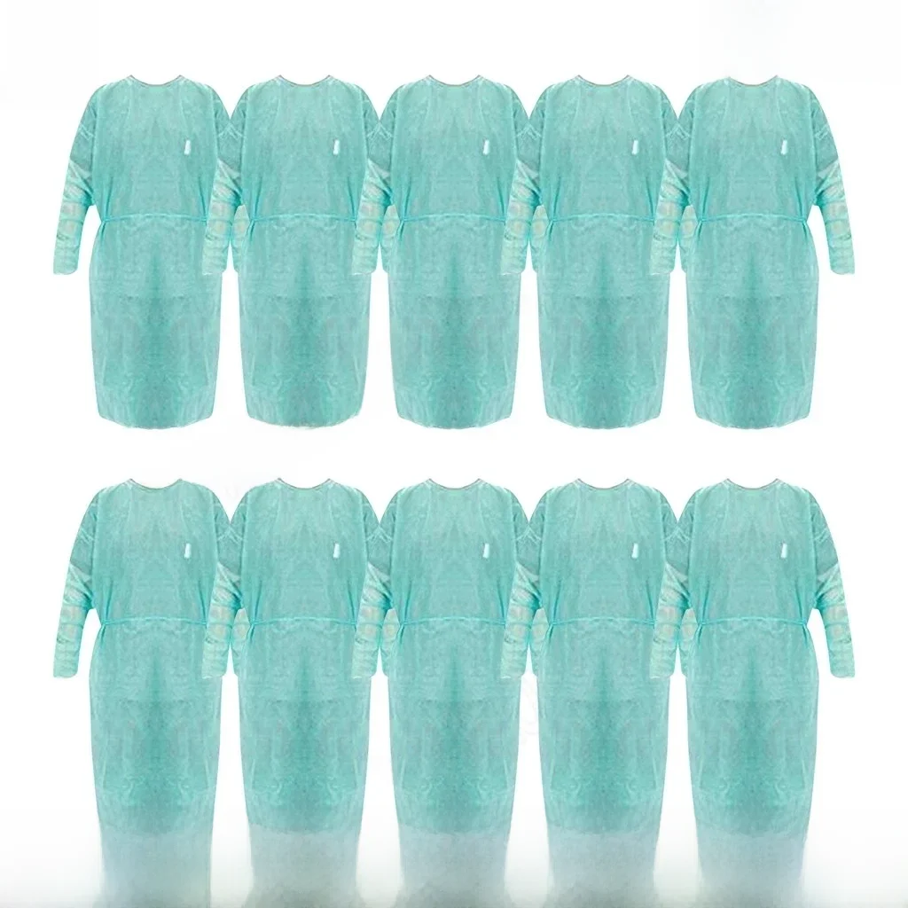 Unisex Wegwerp Beschermende Isolatie Kleding Anti-spugen Waterdicht Anti-olievlek Voedingsjurk Anti-condens Voedingspak 10 stuks - afbeelding 2