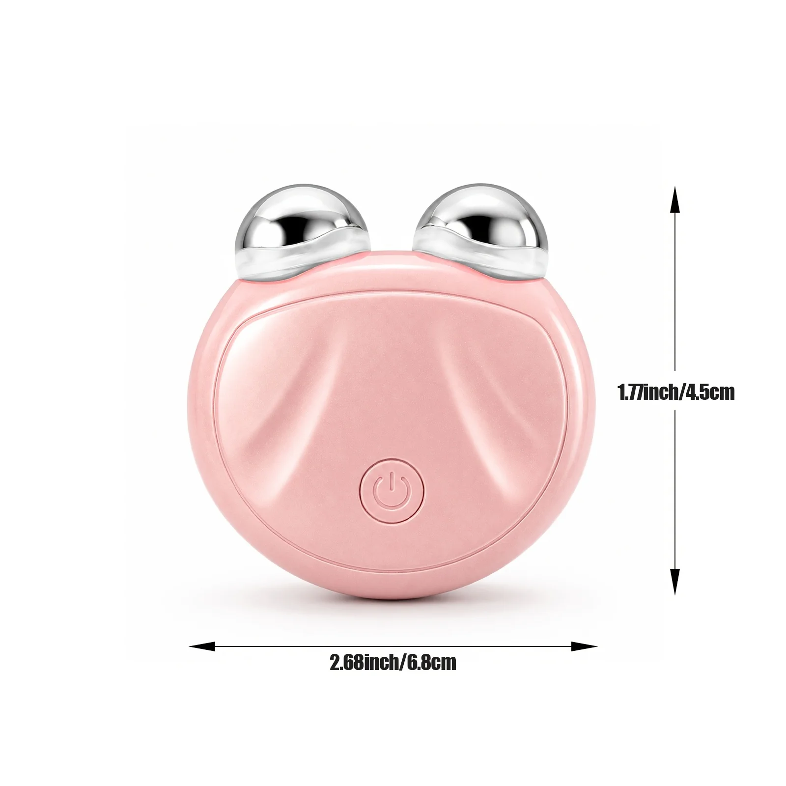 4-in-1 EMS Facial Lifting Massager, Dual Roller Face Sculpting Device with Red & Blue Light, Vibration Massage, Skin Firming & Tightening Care, USB-C Rechargeable Portable Beauty Tool for Face Eye Neck Arms Legs, 10-Min Daily Home Travel Skincare