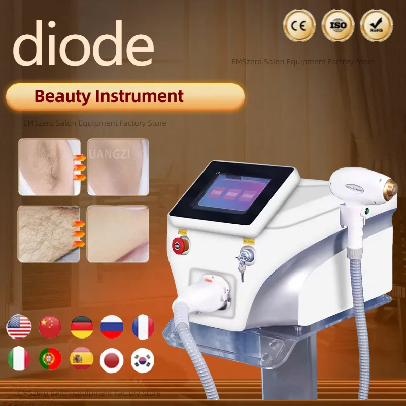 

Write diode hair removal device diode hair removal 3000W 3 wavelengths 808nm 1064nm photon rejuvenation diode