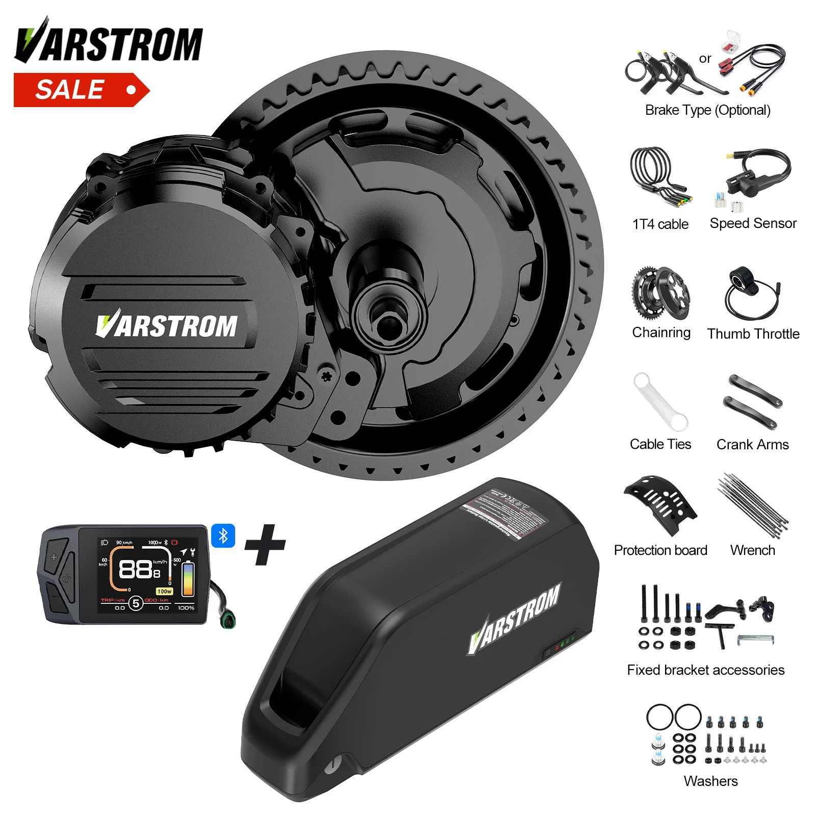 [3 Day Delivery ] Tongsheng TSDZ8 750W TSDZ16 48V 1000W TSDZ2B 36V 250W 500W Torque Sensor Mid Drive Motor Kit Electric Bike Conversion With E-Bike Lithium 20AH 25Ah Battery