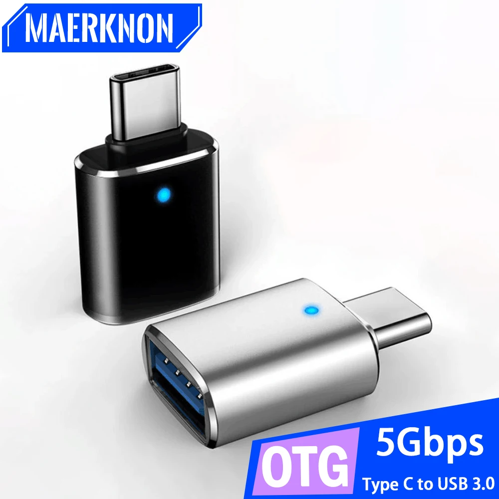 

Type C To USB 3.0 OTG Adapter USB C Male To USB Female Connector For Macbook Air Pro Xiaomi Samsung Huawei Type C OTG Converter