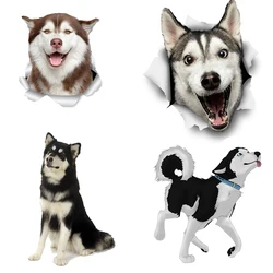 Three Ratels 1056 Three Ratels 3D Dog Stickers Happy Husky Kawaii Stickers For Chidren Toy Waterproof Sticker to DIY kitchen dec