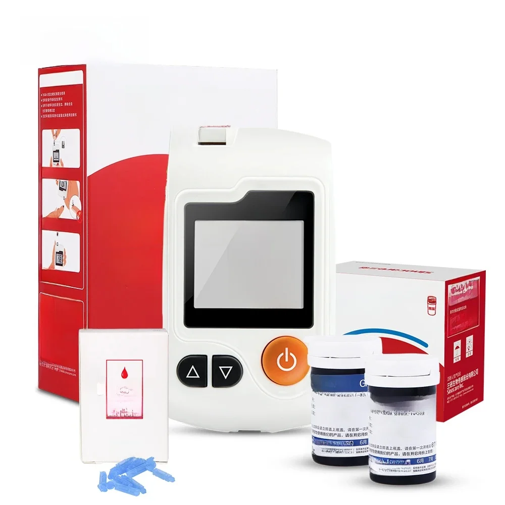 Sinocare GA-3 Glu kometer Diabetes Blutzucker messgerät & Teststreifen & Lanzetten glm medizinischer Blutzucker messgerät Diabetes-Tester
