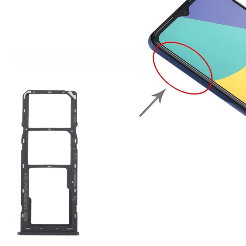 Dual SIM Card Tray For Alcatel 1V 2021 SIM1 + SIM2 + Micro SD Card Tray Replacement Part