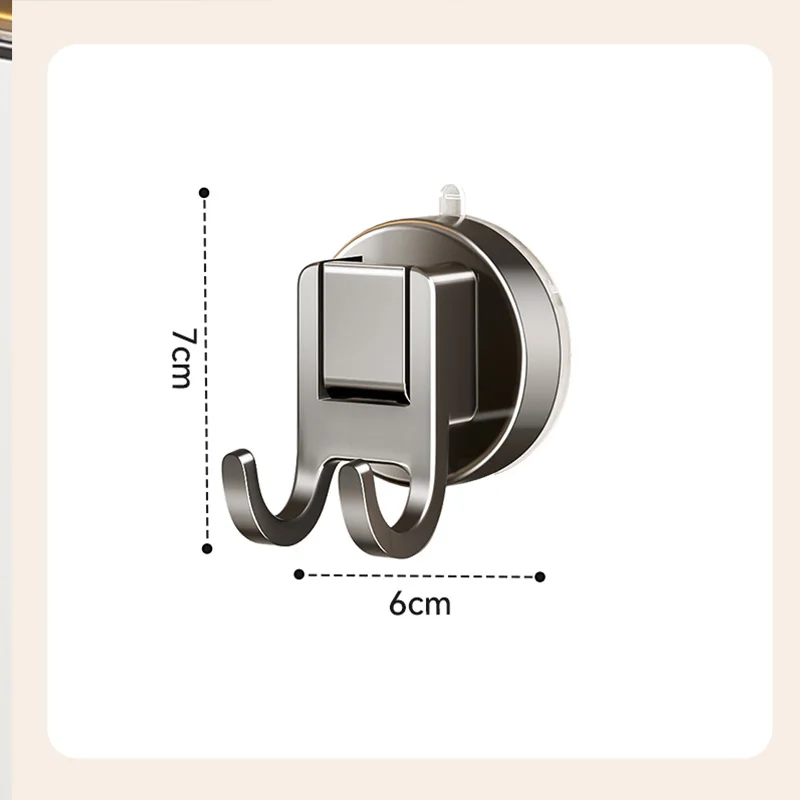 خطافات أكواب الشفط - خطافات حائط بدون مثقاب للحمام والمطبخ والباب والبلاط والزجاج، تحمل 5 رطل، قابلة للإزالة وقابلة لإعادة الاستخدام (شفافة