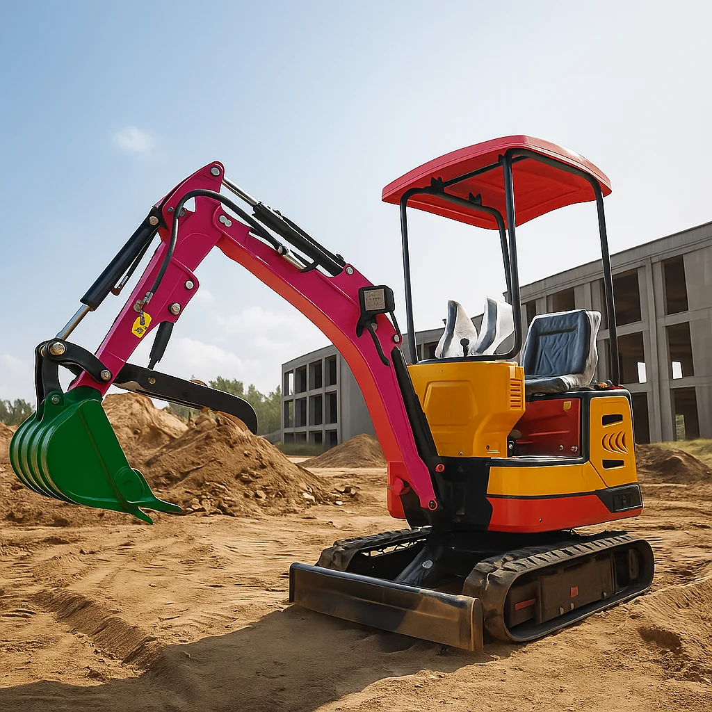 حفارة صغيرة بمحرك كوبوتا يانمار 1235 طن ديزل/بنزين جرار صغير زاحف حفار هيدروليكي صيني متوافق مع CE EPA