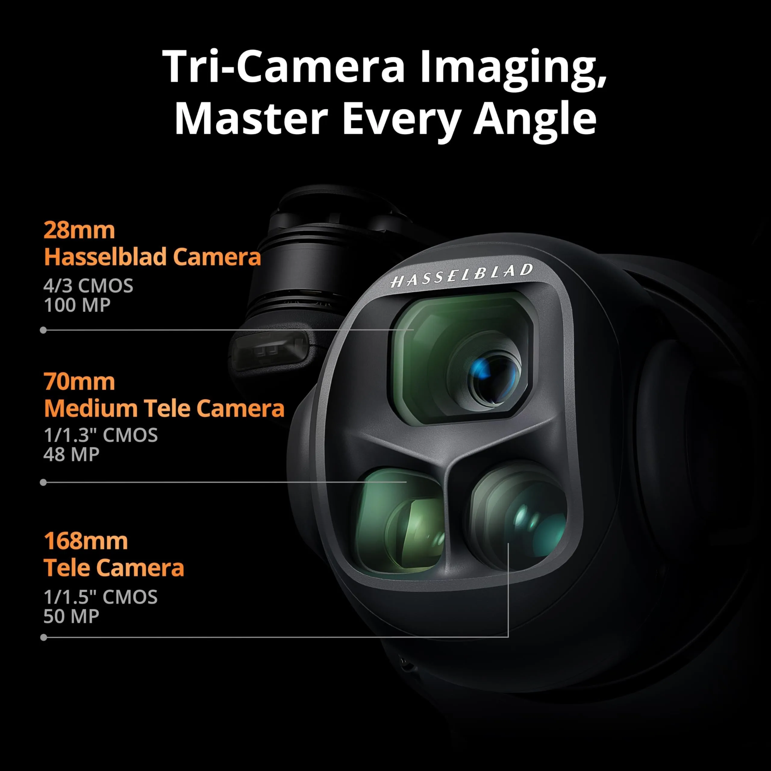 DJI Mavic 4 Pro 512GB Creator Combo with RC Pro 2, Flagship Tri-Camera Drone with 100MP 4/3 CMOS Hasselblad Camera, 51-Min Max Flight Time, Three Batteries, Charging Hub, Professional, Gray