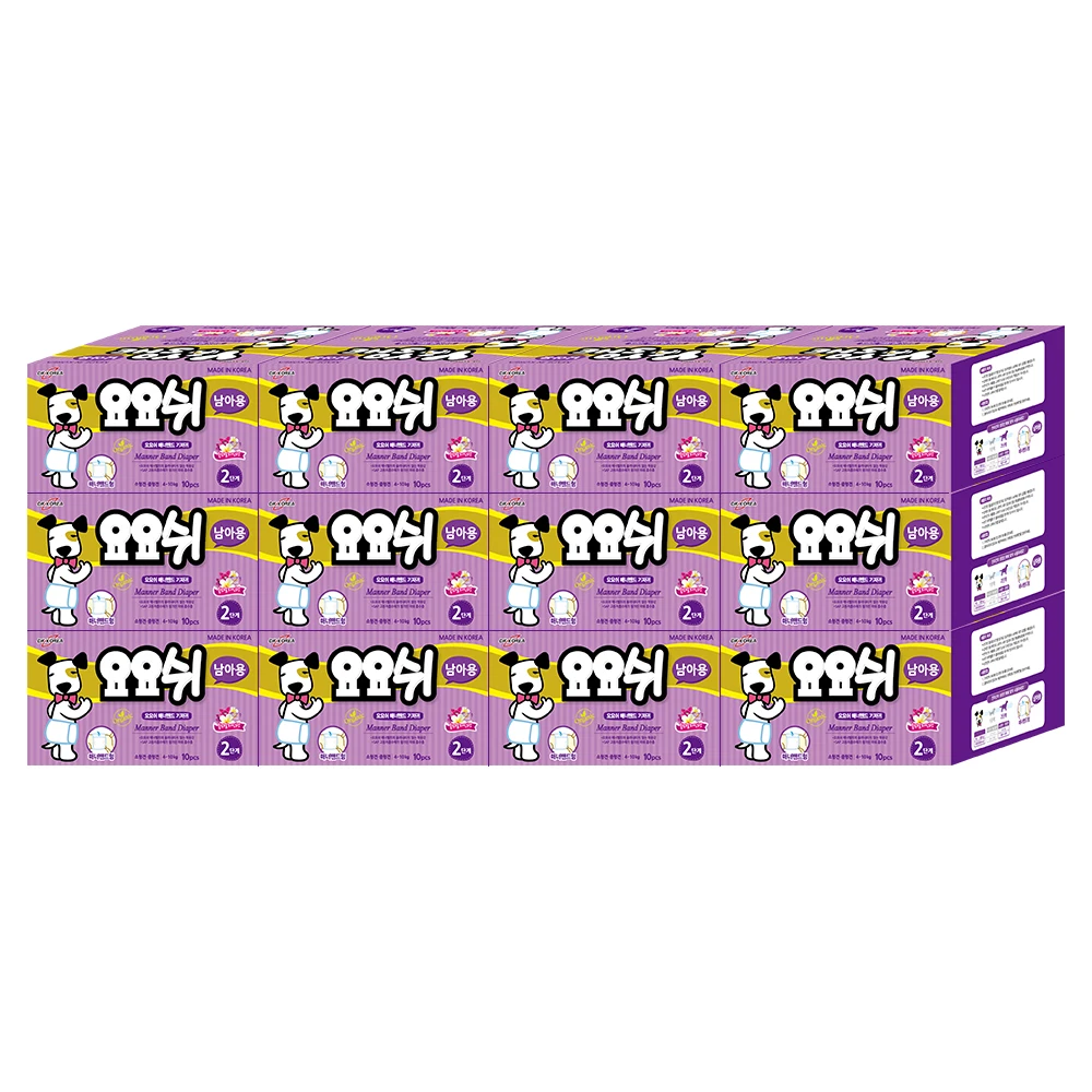 10x12 Pack 2 steps for yoosh diapers boys