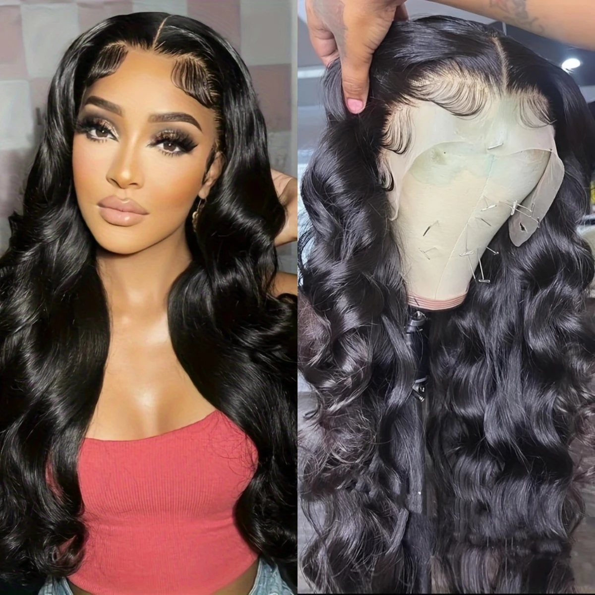 

13x6 HD Transparent Lace Frontal Body Wave Natural Wig 13x4 Front Glueless 100% Human Hair Brazilian Remy Wigs For Women Choice