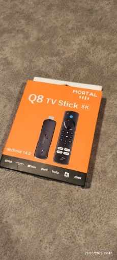 Mortal Q8 WIFI6 BT5.0 Google Voice Assistant AllwinnerH313 Android 14 Portable Android FireTV Stick Smart Streaming Media Player photo review