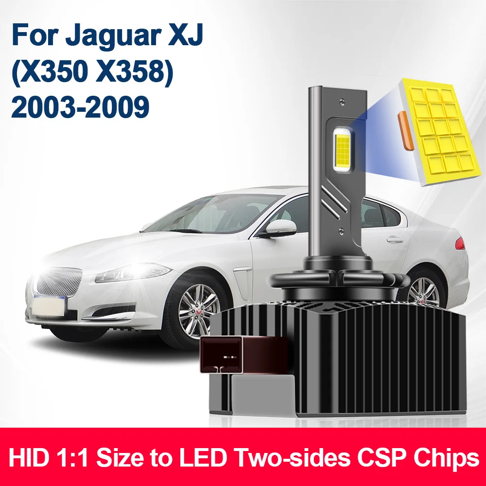 For Jaguar XJ (X350 X358) 2003-2009 D Series D1S Led Headlight Bulbs 12V Canbus Led Lights Car Lamp 110W 55W Auto Lights 6000K