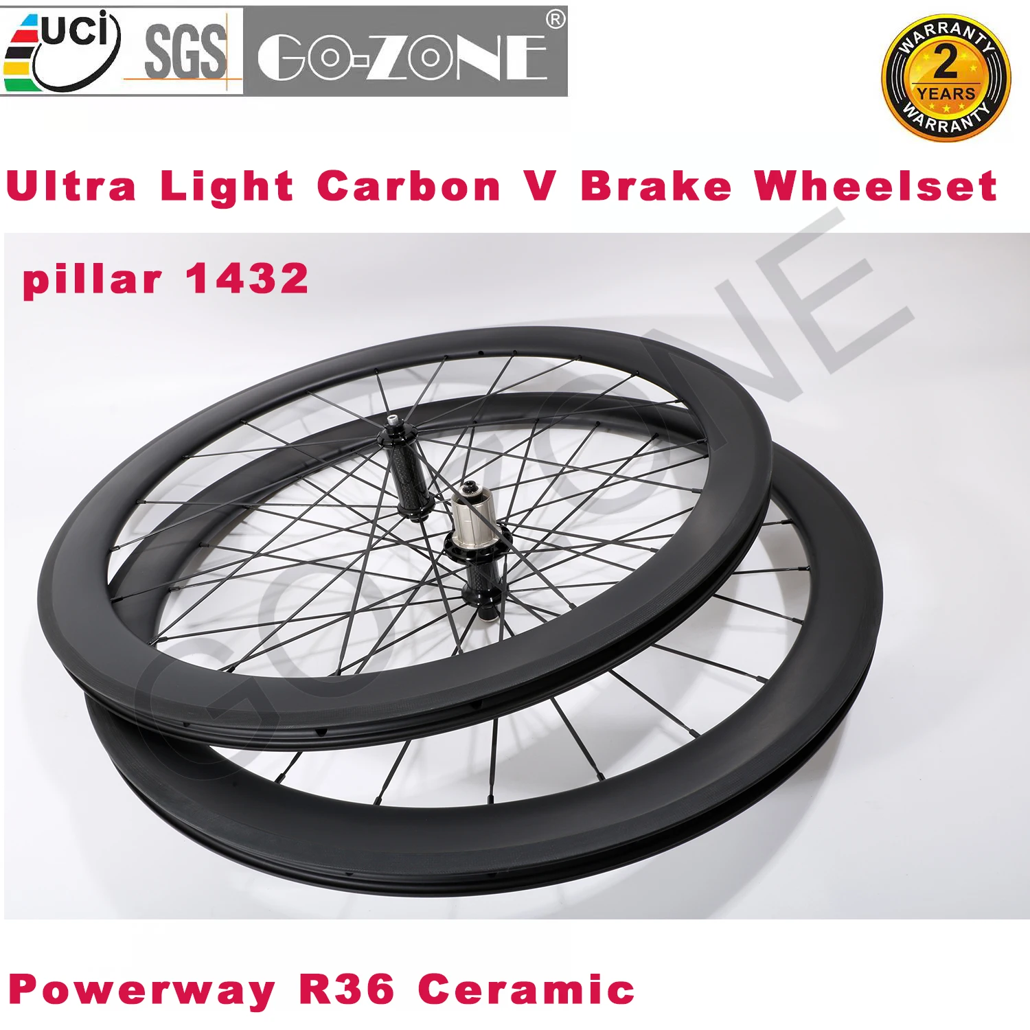 

Ultra Light Ceramic 700c Carbon Wheelset Rim Brake High TG Powerway R36 Pillar 1432 Clincher Tubeless Carbon Road Bicycle Wheels