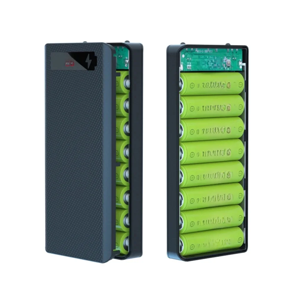 8X18650 Etui na powerbank Uchwyt na baterię Podwójne ładowanie USB typu C DIY Obudowa na iPhone Xiaomi Huawei 18650 Pojemnik na baterie Pudełko do przechowywania — zdjęcie produktu 7