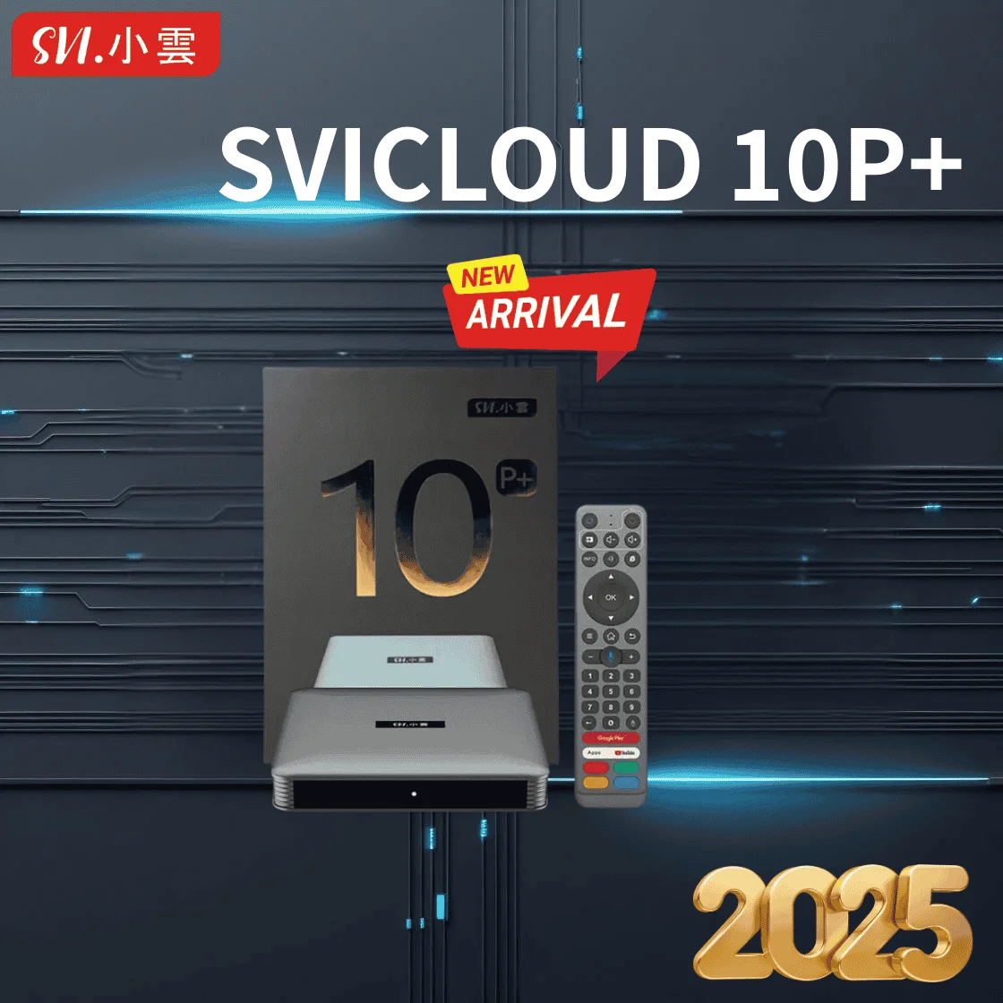 [Genuíno] NOVA CHEGADA SviCloud 10P tv box 2025 Android 12 atualização de 9P quente no Reino Unido Japão Singapura Coréia EUA Canadá frança NZ