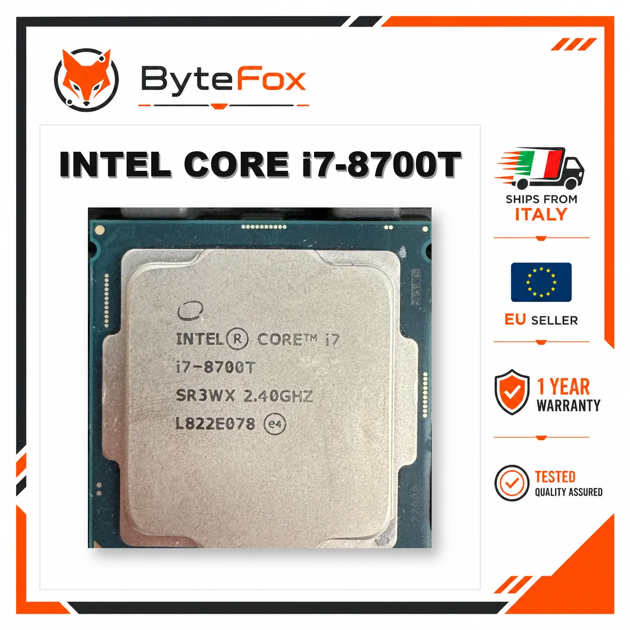 Processeur CPU Core i7 8700T 2,4 GHz six cœurs LGA 1151