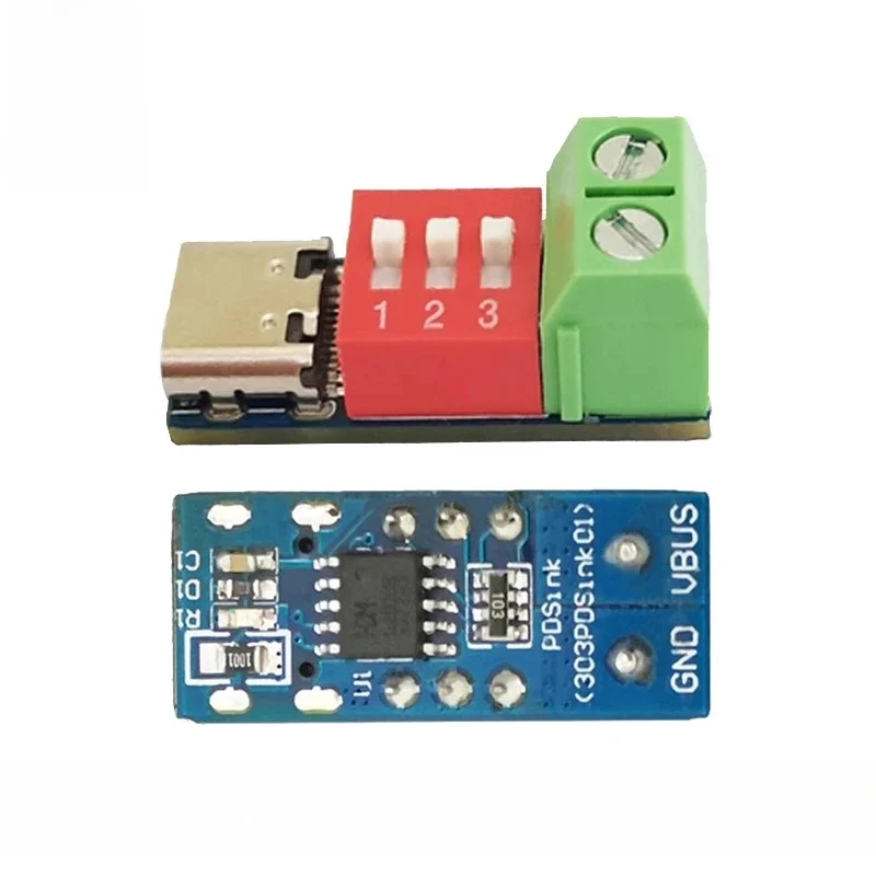Déclencheur PD QC type-c 5V ~ 20V, réglage du Code à cadran, Module d'alimentation de tension cc, réglage du cadran, Module leurre de charge rapide