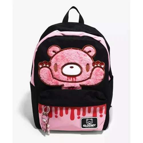 Imagen 2 del producto Mochila de peluche rosa Y2K, estilo Kawaii, gótico, punk, Harajuku, con diseño de oso, para llevar al hombro, regalo