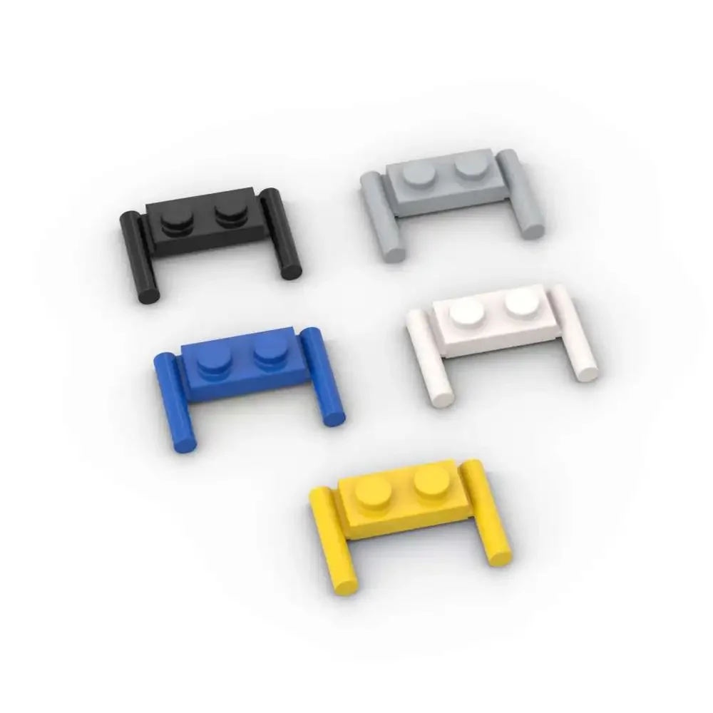 MOC 10 pièces 3839 modifié 1x2 plaque blocs de construction Kit avec poignée de barre briques particules Puzzle bricolage jouets enfants anniversaire enfant cadeau