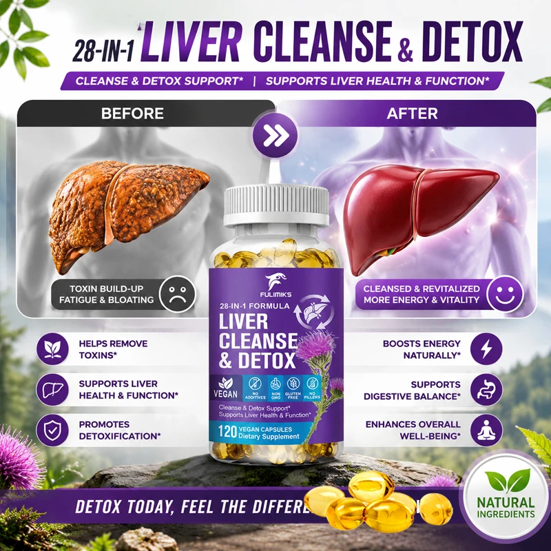 Liver Cleanse & Detox Capsules - Milk Thistle Silymarin ulasan dan harga