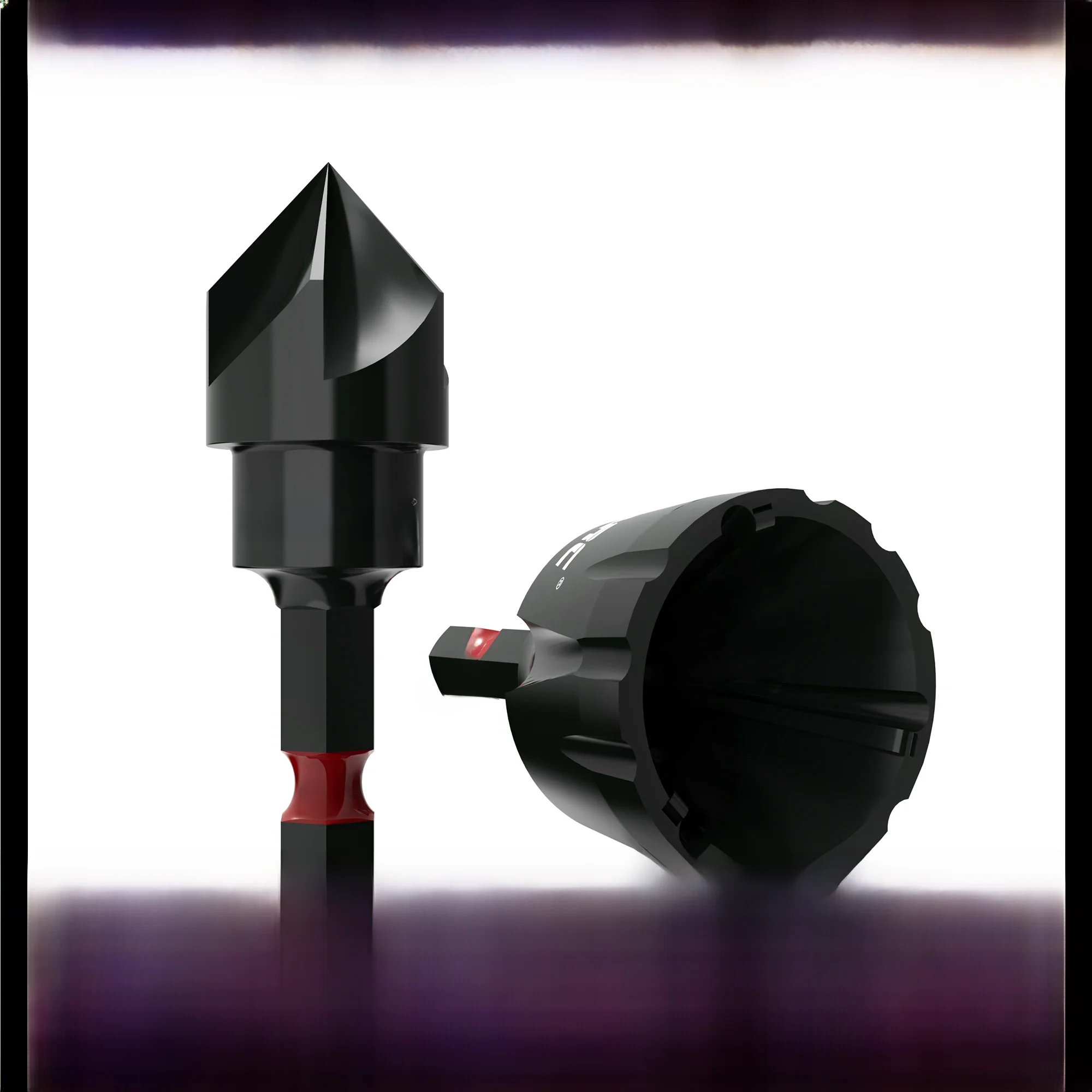 Narzędzie do gratowania zewnętrznego EZARC, 2 szt. Narzędzie do gratowania, wiertło pogłębiające wewnętrzne, usuwanie zadziorów Pasuje do 3-19 mm — zdjęcie 2