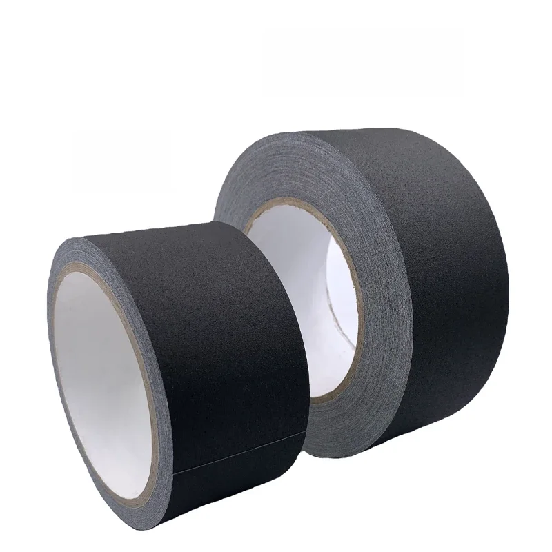 Taśma Gaffer Heavy Duty non-reflective Matte czarna tkanina Grip do fotografii książka naprawa filmowanie tło etap kabel — zdjęcie 2