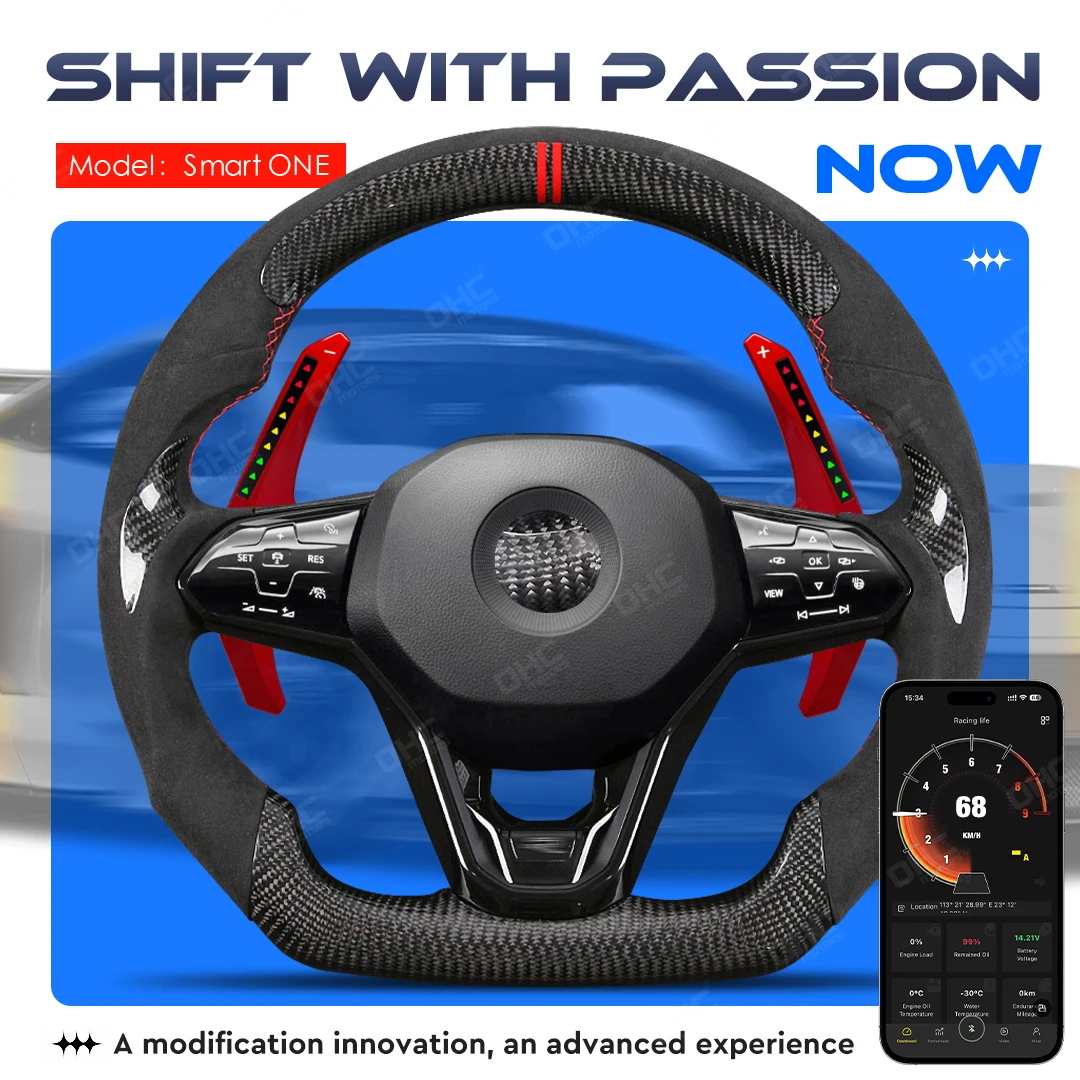 

OHC LED Smart Paddle Shifter Model Smart ONE For Volkswagen VW Golf MK8 Mobile Phone Connection APP Control