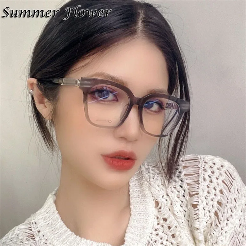 Brand Designer Women Fashion Eyeglasses High Quality Acetate Prescription Glasses Frame Elegant Style for Sunglasses Spectacle