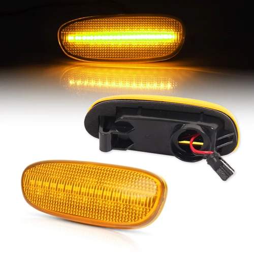 Luz LED dinámica de señal de giro lateral delantera para Subaru Impreza GC GM GF 1993-2001, lámparas acampanadas para guardabarros, 2 uds.
