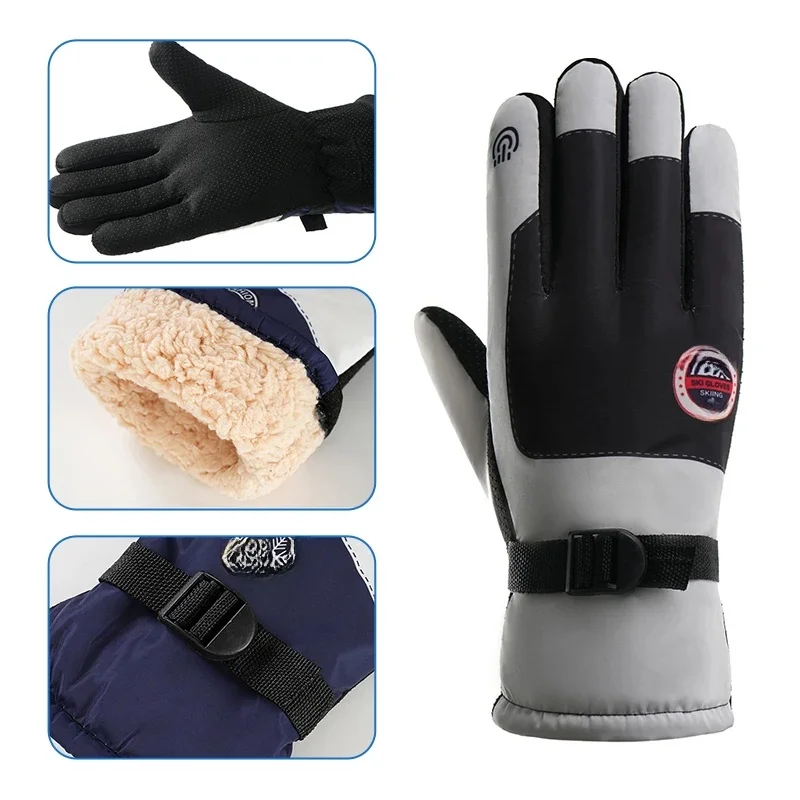 AliExpress WRELS Men Waterproof Winter Cycling Gloves Windproof Outdoor Sport Ski Gloves Bike Bicycle Scooter Riding Motorcycle Keep Warm Gloves