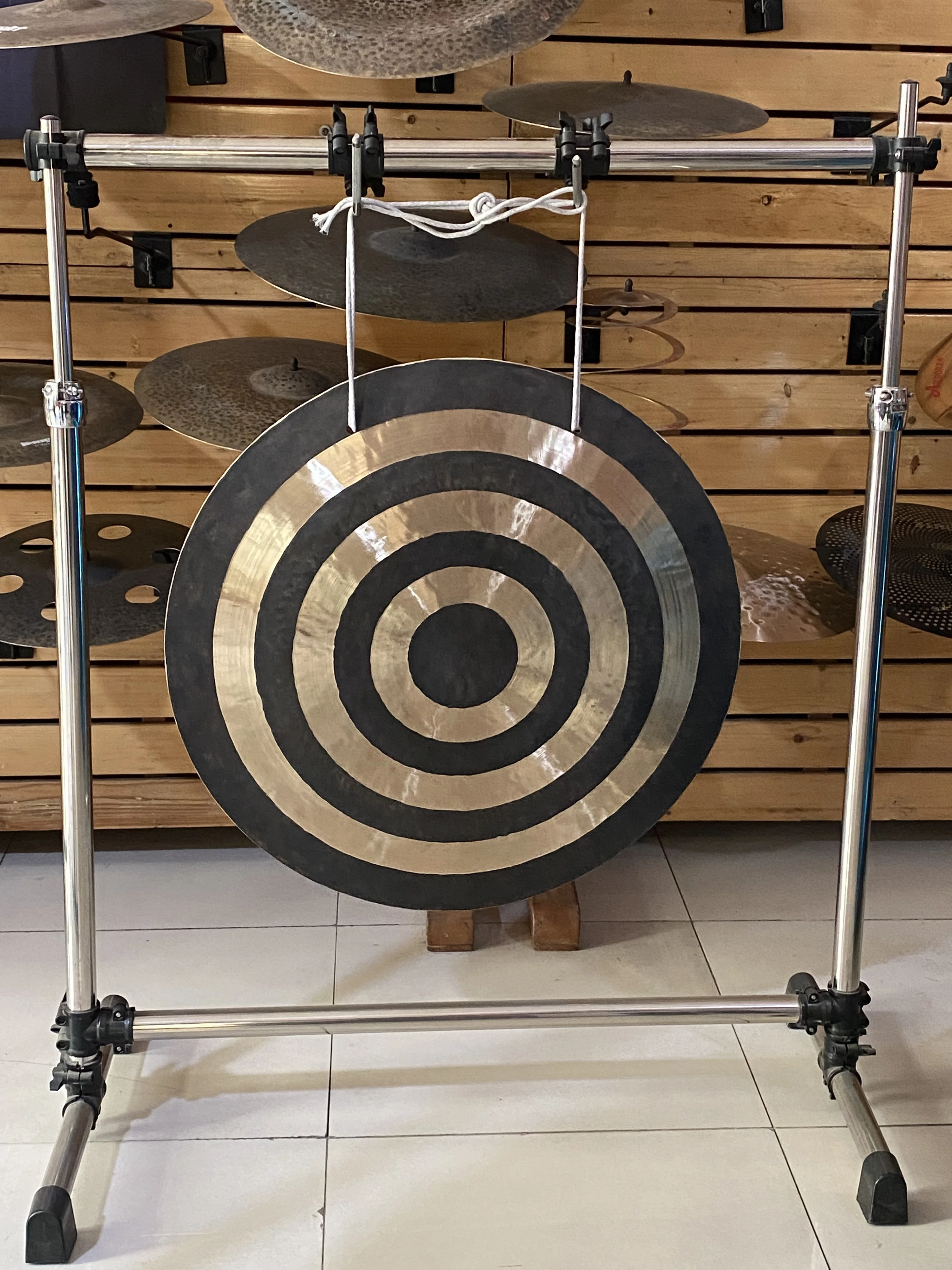 

Sun Wind Gong Handcrafted Bronze Percussion Instrument, Healing Sound & Unique Resonance for Meditation and Sound Therapy