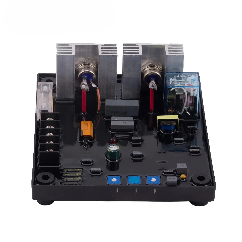 Uniwersalny automatyczny regulator napięcia POW50A 30A AVR do szczotkowego generatora bezszczotkowego Stabilizator Moduł sterujący Regulator 50HZ 60HZ — 2