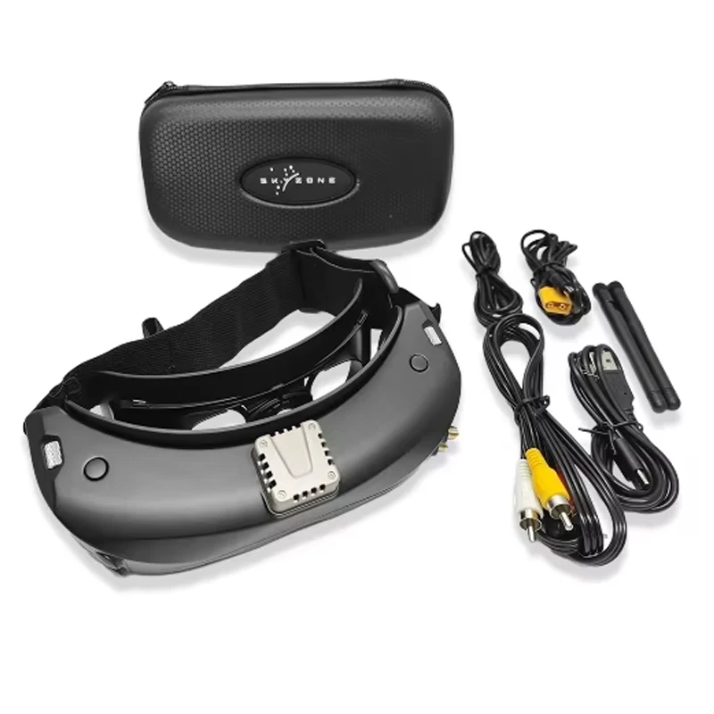SKYZONE SKY04X PRO FPV Goggles OLED 5.8G 48CH Steadyview Receiver 1920X1080 HD DVR Head Tracker for RC Airplane Racing Drone - image 1 of 4