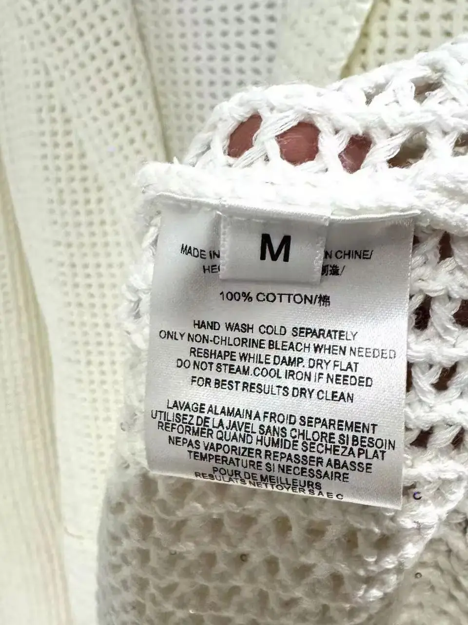 Pure cotton luxurious solid color crochet blazer