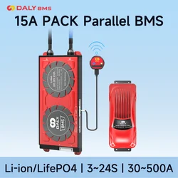 Daly BMS 4S 12V LiFePo4 Parallel 15A bluetooth APP CAN Function 24V 48V 60V 30-500A Li-Ion LTO 3S 7S 8S 10S 12S 13S 16S 24S