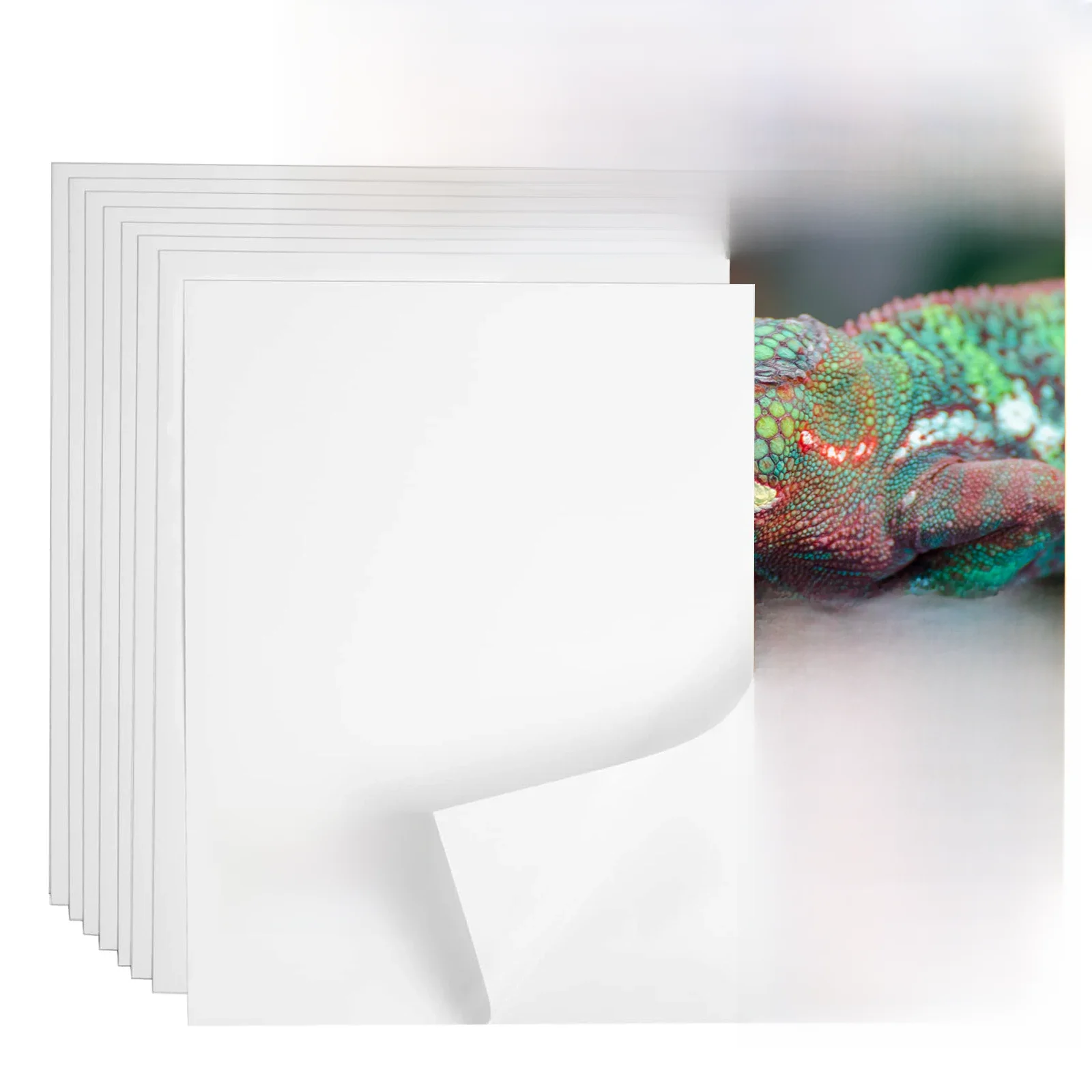 ESHANG 50 arkuszy A4 135G samoprzylepny papier fotograficzny do drukarek atramentowych, matowy papier samoprzylepny do drukarek atramentowych, 8,3 x 11,7 cala, 36Ib — zdjęcie 2