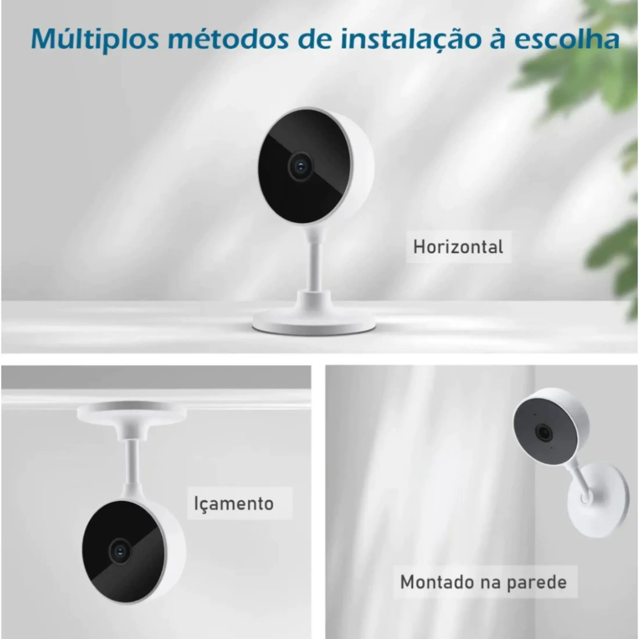 كاميرا الأمن الذكية - مربية إلكترونية، رؤية ليلية، TUYA - Bivolt HD Wi-Fi #2