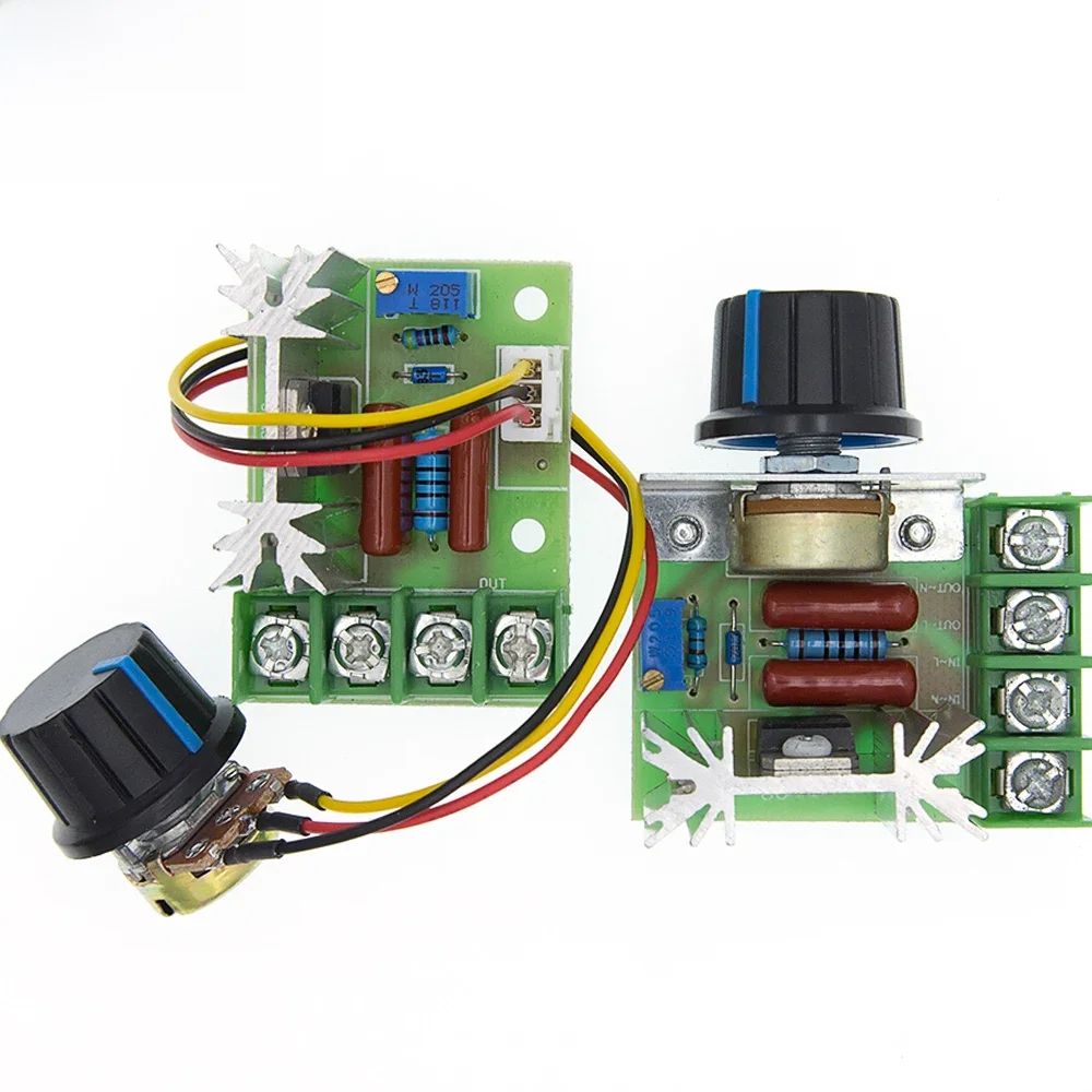 AC 220V 2000W SCR Spannungsreglermodul Dimmer Motordrehzahlregler Thermostat Elektronisch