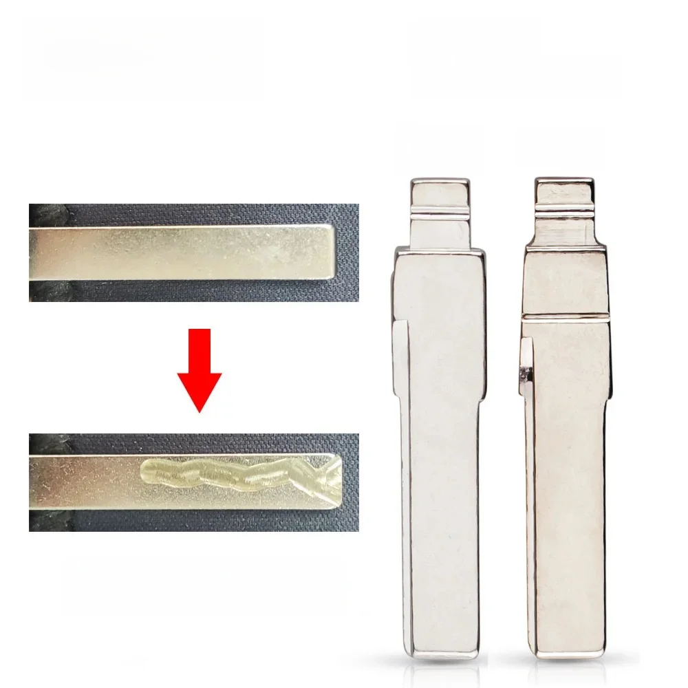 KEYYOU avec Service de coupe clé à distance de voiture rabattable HU66 HAA # 31 # Lame de clé 86 pour VW Passat Bora Seat Skoda KEYDIY pour Audi A6