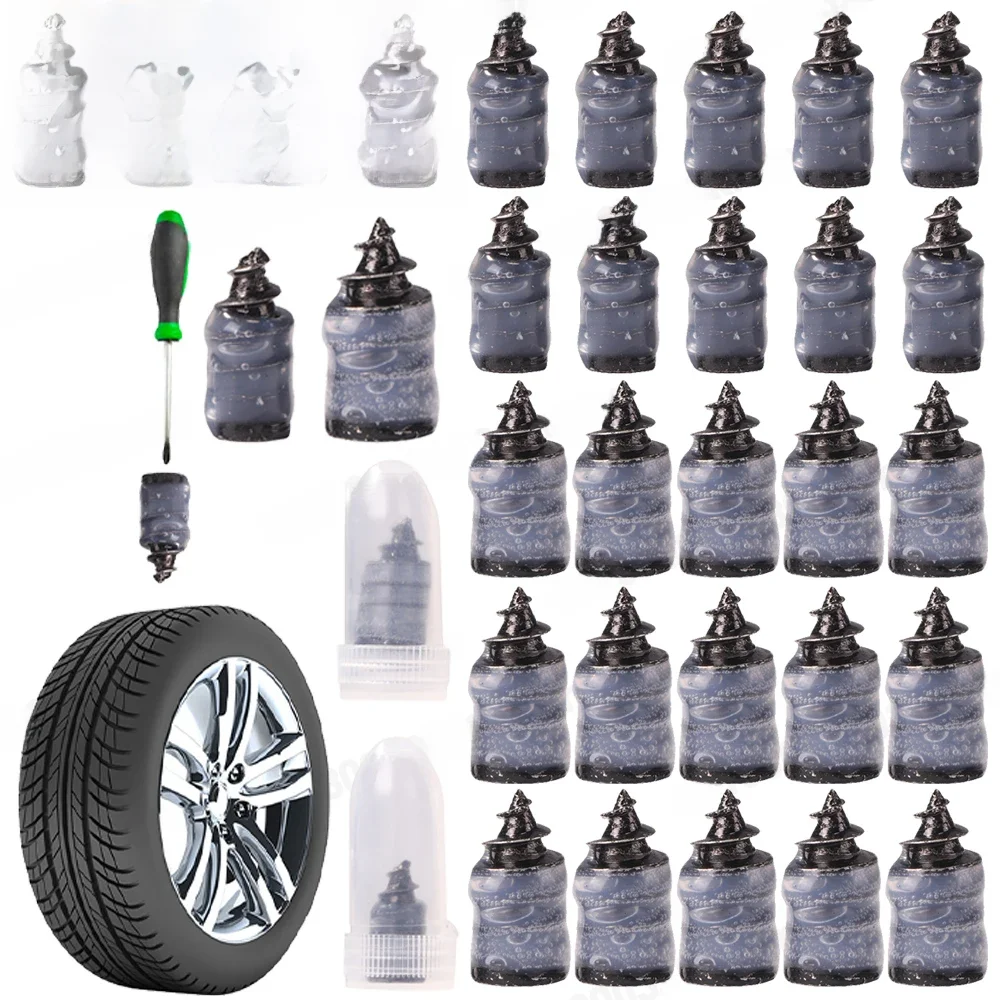 AliExpress ALLOET 10/100Pc Tire Puncture Repair Nails for Car Motorcycle Bike Scooter Vacuum Tyre Repairing Rubber