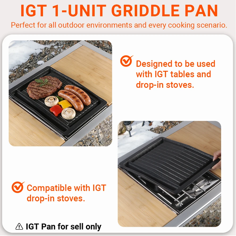 Pandatour Camping IGT Kocher 6500W Hohe Leistung Faltbar Windgeschützt 1-teiliger Tischkocher Grill Picknick Tragbarer Brenner – Detail 9