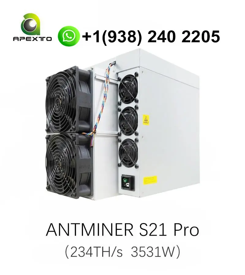 Bitmain Antminer S21pro 234T 3510w Bitcoin Miner Bitmain S21 15J/T Asic Miner BTC Crypto Miner