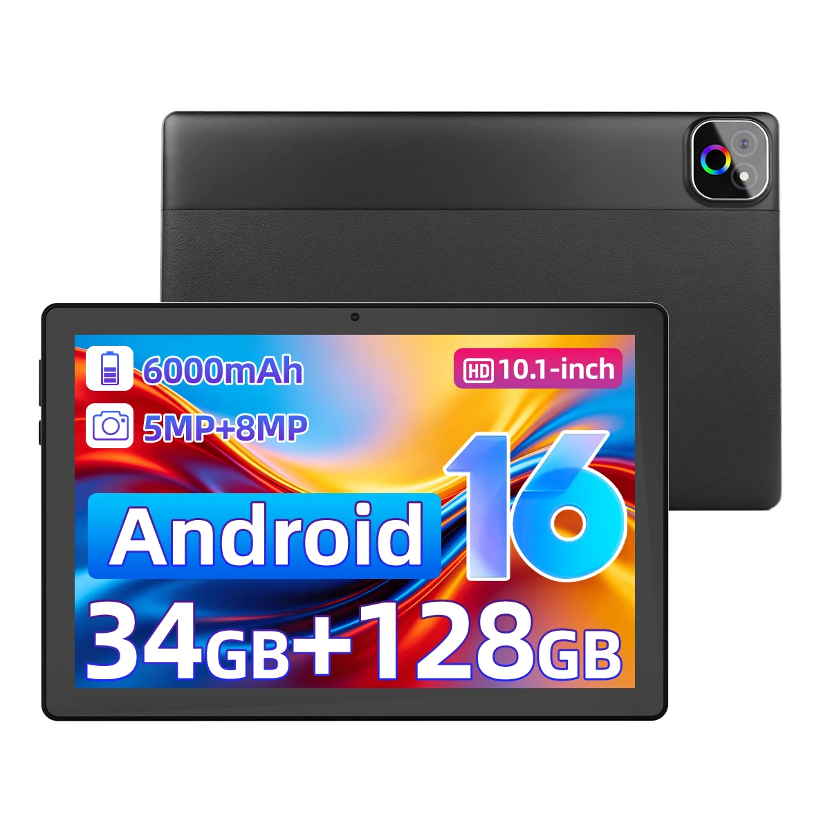 Learning Tablet Kids - X6 10.1インチ Android 16 キッズタブレット オクタコア