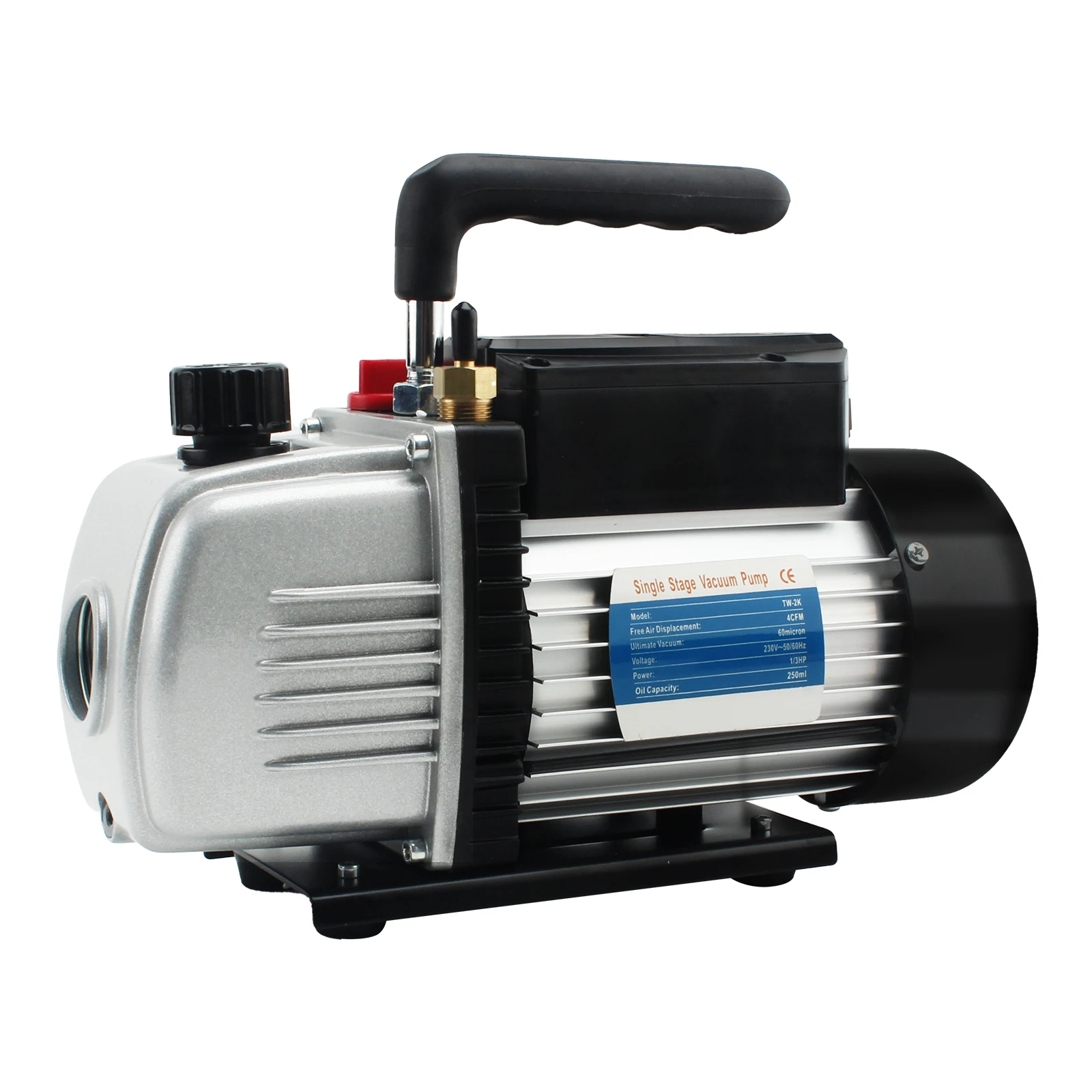 Vacuum Pump, 2L Vacuum Pump,  Air Conditioning Vacuum Pump Kit for AC Refrigerant Recharging, Oil Included