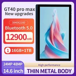 5G 2024 versione globale tablet 14 pollici 16GB Ram 1TB Rom 12900mAh android 13.0 Wifi Dual SIM Card Network tastiera a schermo intero