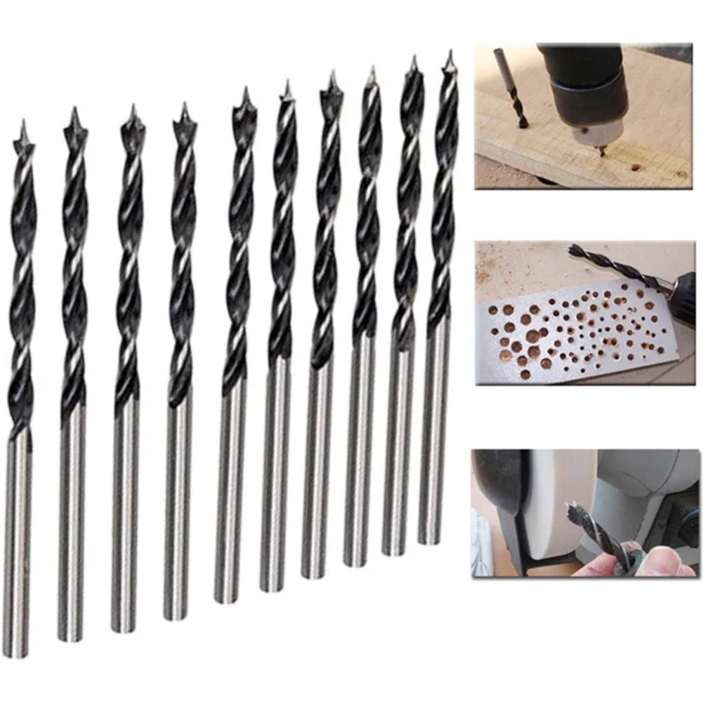Forets à bois avec Point central, outil de menuiserie, diamètre de 4mm pour outils de sculpture sur bois, 10 pièces