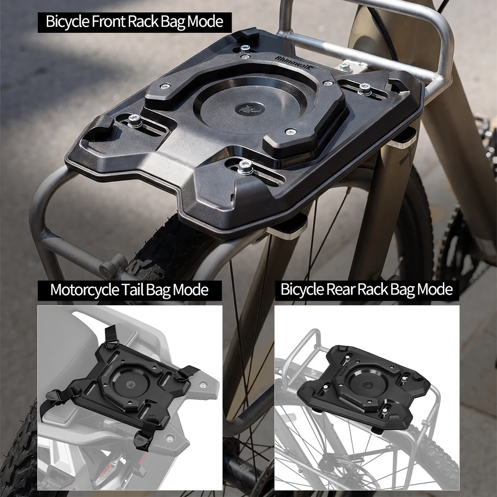 Rhinowalk Expansion Base Quick-Release Magnetic Universal Anti-Theft Bike Motor Back Seat Tail Saddle Accessories - Detail 1