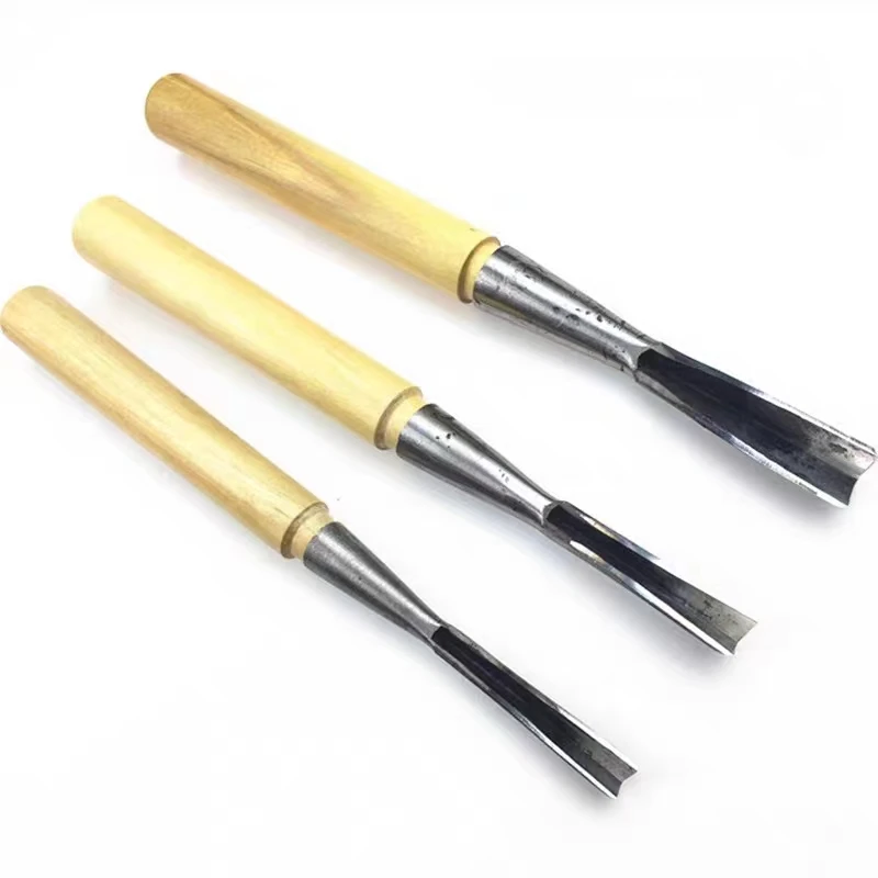 Wood Carving Knives V Punching Triangle Chisel Tools for Carpenter Carving Blank Tool